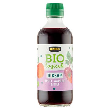 Foto van Jumbo biologisch diksap appel, aardbei & biet 400ml