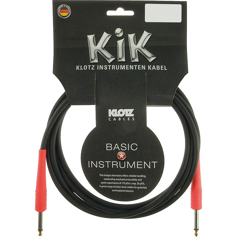 Foto van Klotz kikc3.0pp3 jack 2p - jack 2p 3 meter instrumentenkabel