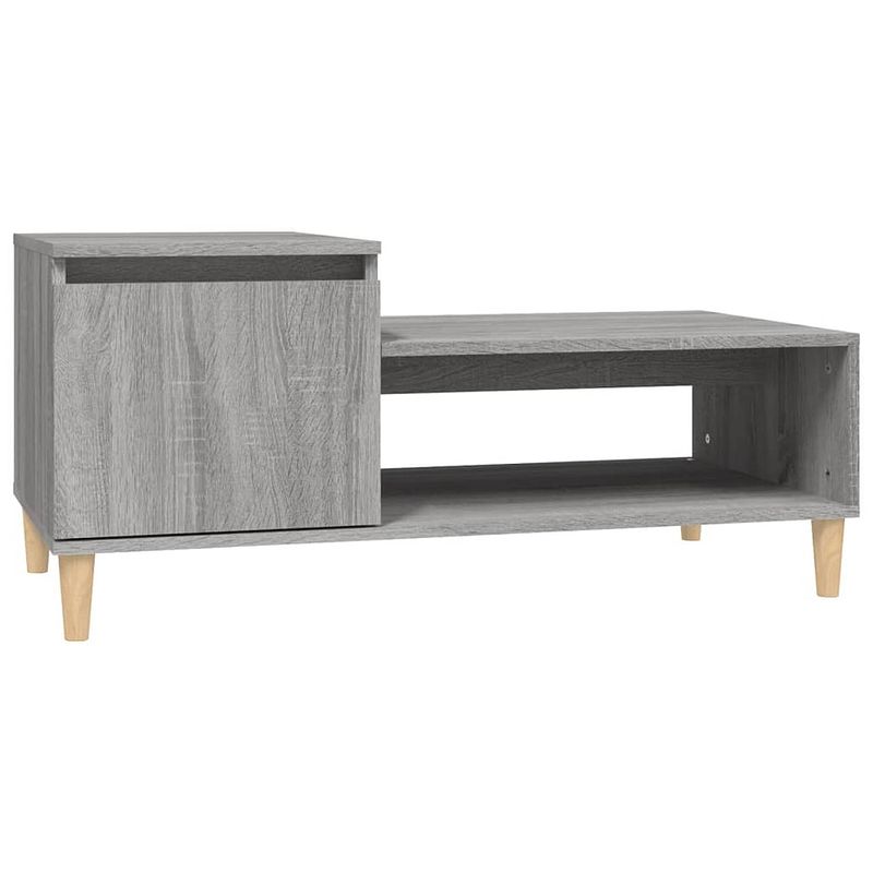 Foto van Vidaxl salontafel 100x50x45 cm bewerkt hout grijs sonoma