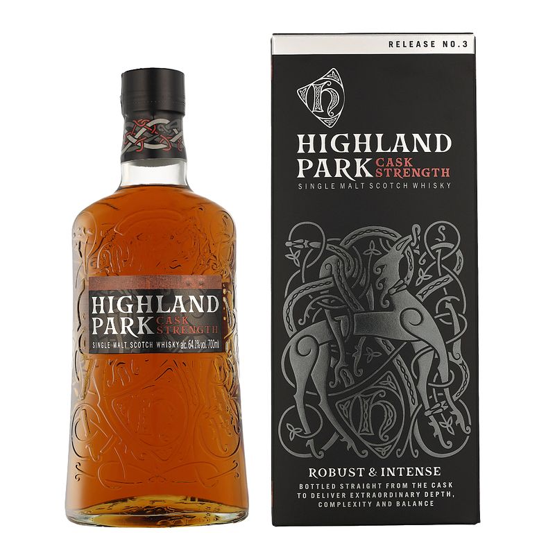 Foto van Highland park cask strength release no 3 70cl whisky + giftbox
