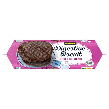 Foto van Jumbo digestive biscuit pure chocolade 300g