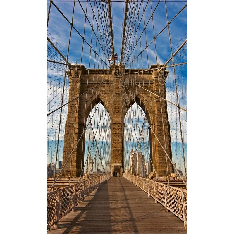 Foto van Dimex brooklyn bridge vlies fotobehang 150x250cm 2-banen