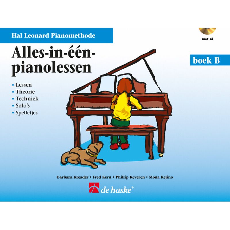 Foto van Hal leonard alles-in-één-pianolessen boek b pianomethode