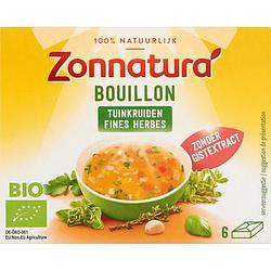 Foto van Zonnatura bio bouillon tuinkruiden 6 stuks 60g bij jumbo