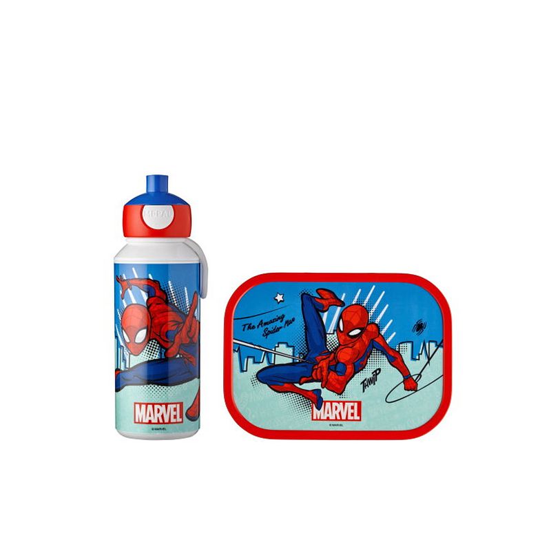 Foto van Mepal - campus lunchset (pop-up drinkfles en lunchbox) - spiderman