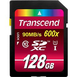 Foto van Transcend ultimate sdxc-kaart 128 gb class 10, uhs-i