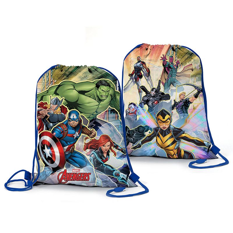 Foto van Marvel avengers gymbag epic battle - 38 x 30 cm - polyester