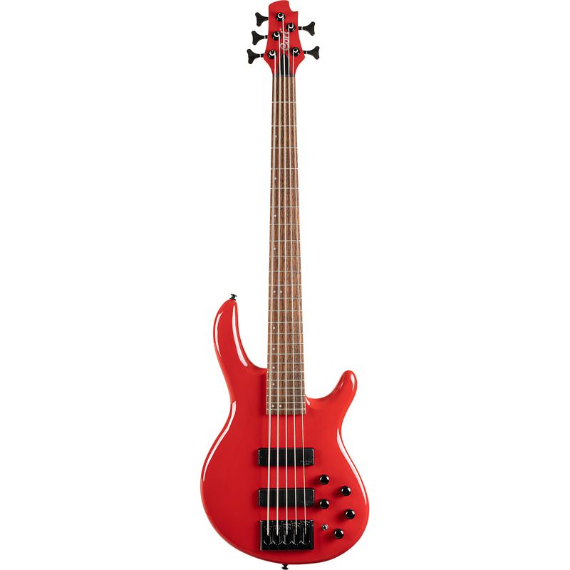 Foto van Cort artisan c5 deluxe candy red 5-snarige elektrische basgitaar