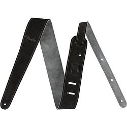 Foto van Fender 2 inch suede strap reversible black-grey gitaarband