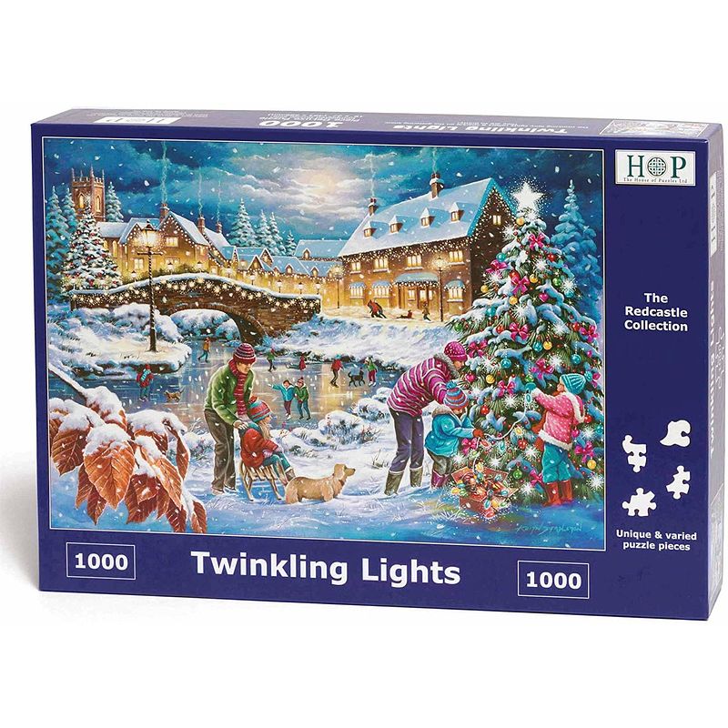 Foto van Twinkling lights puzzel 1000 stukjes