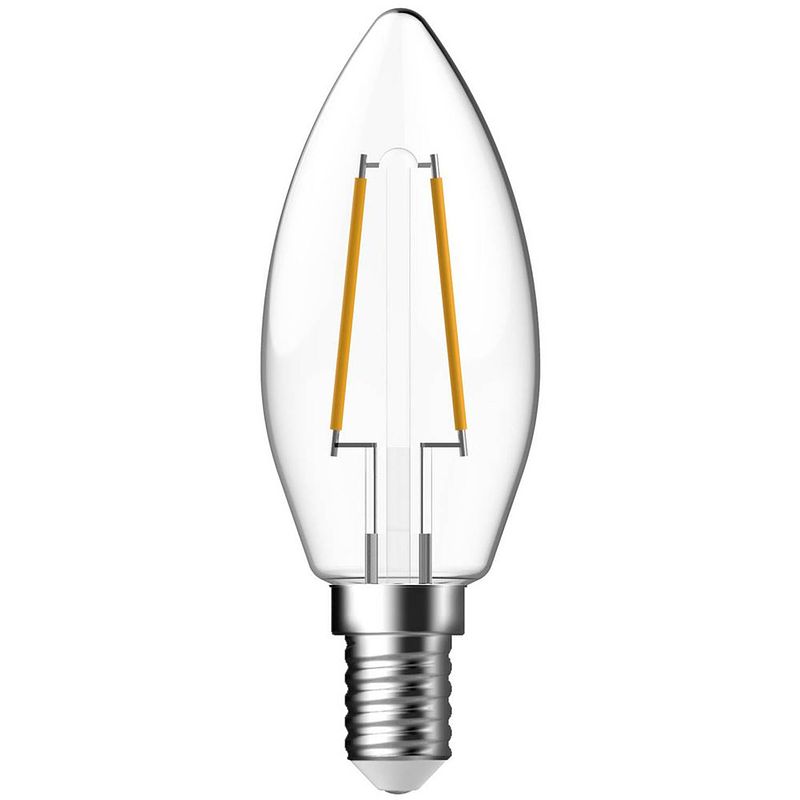 Foto van Gp led lamp e14 2w 250lm kaars filament