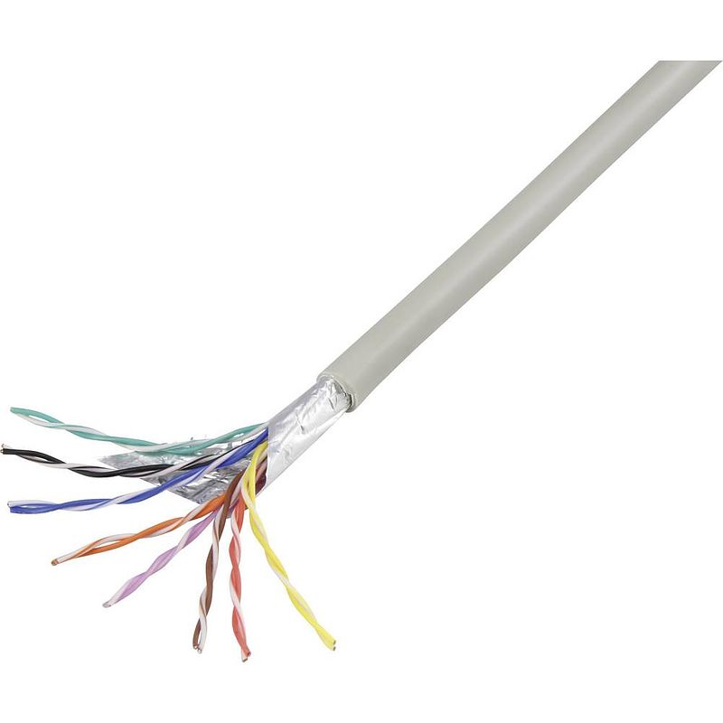 Foto van Conrad components 1226974 telefoonkabel j-y(st)y 8 x 2 x 0.60 mm grijs 25 m