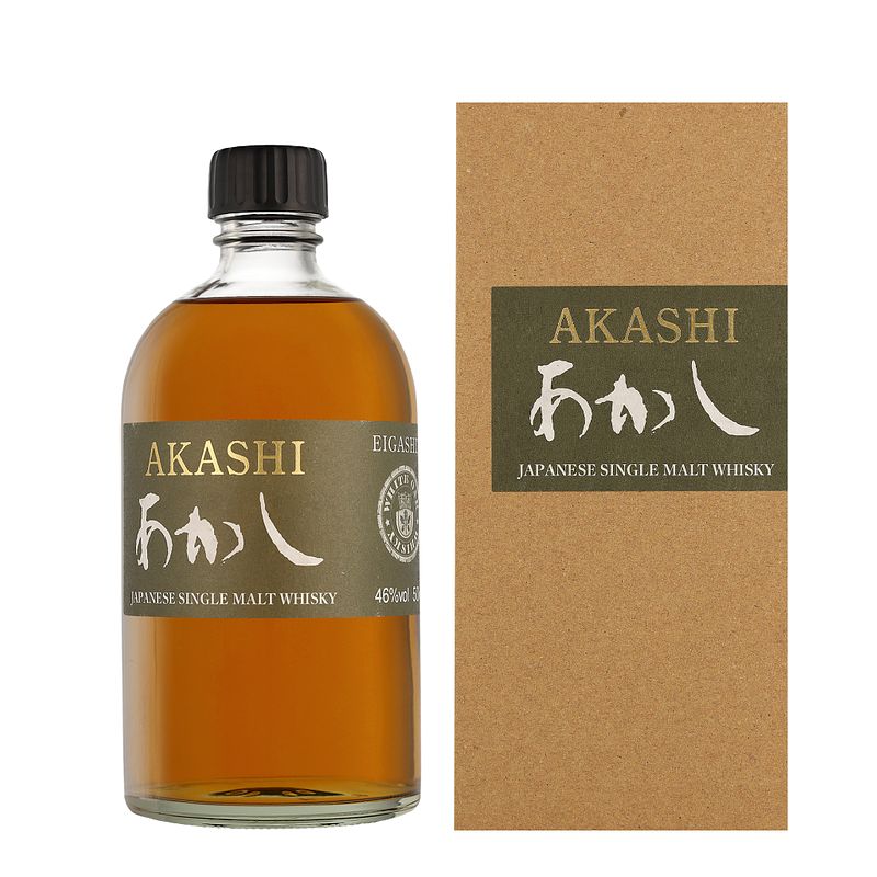 Foto van Akashi japanese single malt 50cl whisky + giftbox