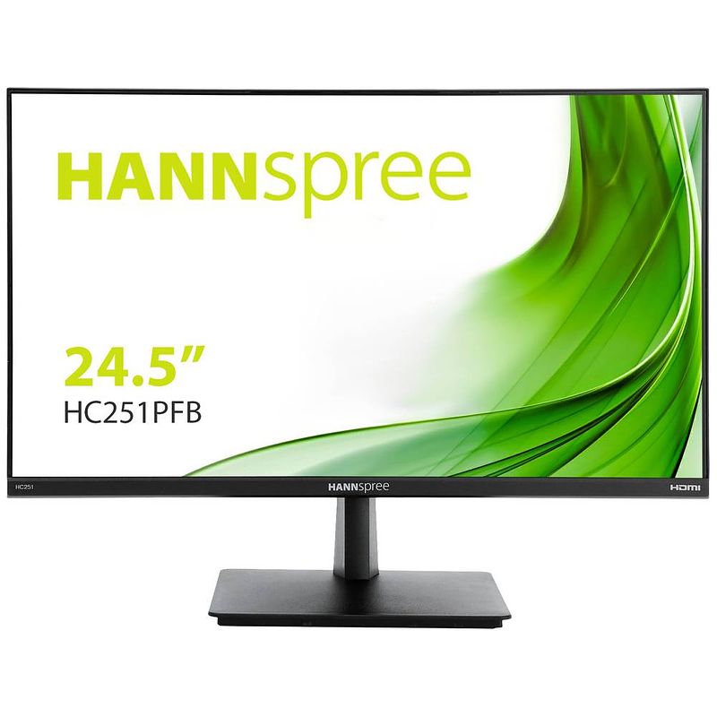 Foto van Hannspree hc251pfb led-monitor 62.2 cm (24.5 inch) energielabel d (a - g) 1920 x 1080 pixel full hd 5 ms hdmi, displayport, vga, audio-line-in ahva led