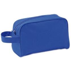 Foto van Reis toilettas/etui blauw met handvat 21,5 cm voor heren/dames - toilettassen