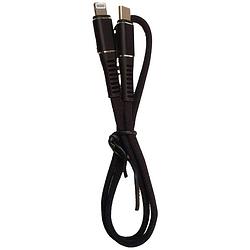 Foto van Leba innovation mobiele telefoon kabel [1x usb-c - 1x lightning] 0.5 m usb-c, lightning