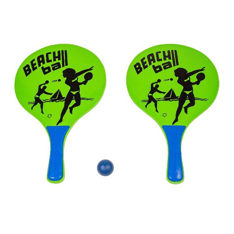 Foto van Houten beachball set groen met beachball print - beachballsets