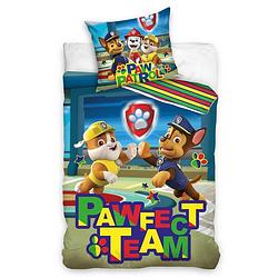 Foto van Disney paw patrol dekbedovertrek - katoen - 1-persoons (140x200 cm + 1 sloop) - multi