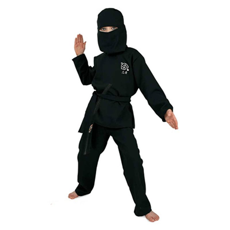 Foto van Verkleedkleding ninja pak kinderen 140 (10 jaar) - carnavalskostuums