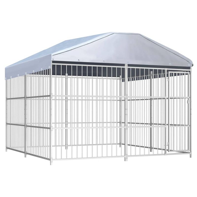 Foto van Vidaxl hondenkennel voor buiten met dak 300x300x200 cm