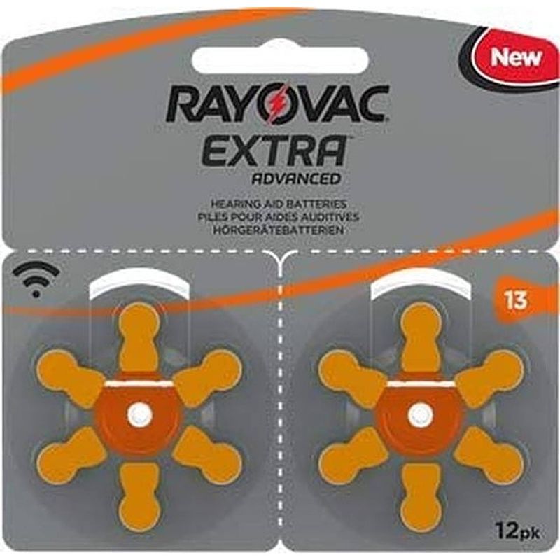 Foto van Rayovac extra hoorbatterijen 13 oranje - 12 stuks