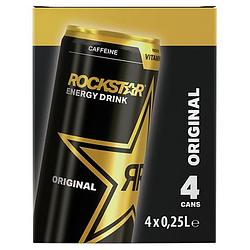 Foto van Rockstar original energy drink 4 x 0, 25l bij jumbo