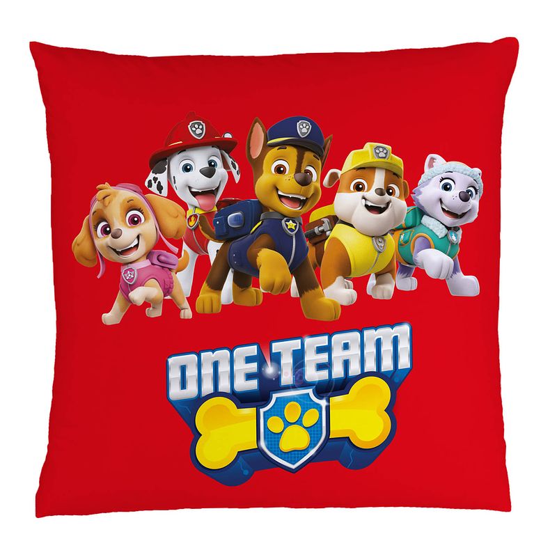 Foto van Paw patrol kussen one team - 40 x 40 cm - polyester