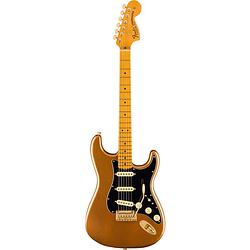 Foto van Fender bruno mars stratocaster mn mars mocha elektrische gitaar met koffer