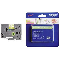 Foto van Brother tze-mqg35 labeltape mat tapekleur: appelgroen (mat) tekstkleur: wit 12 mm 5 m