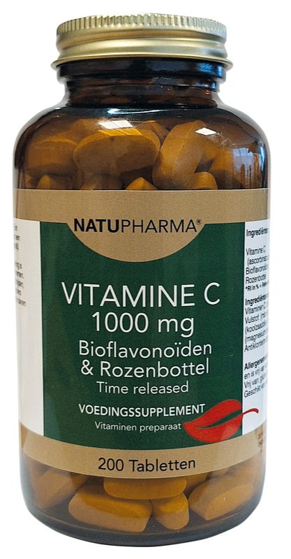 Foto van Natupharma vitamine c 1000mg bioflavonoïden & rozenbottel - time released