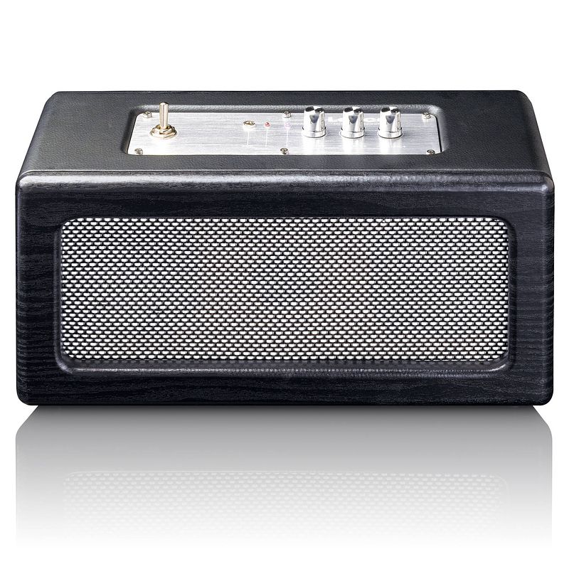 Foto van Retro bluetooth speaker lenco bt-300bk zwart