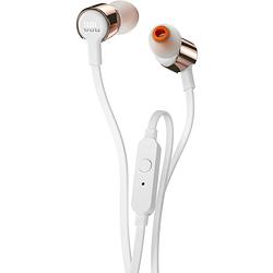 Foto van Jbl harman t210 in ear oordopjes kabel rose gold headset, volumeregeling