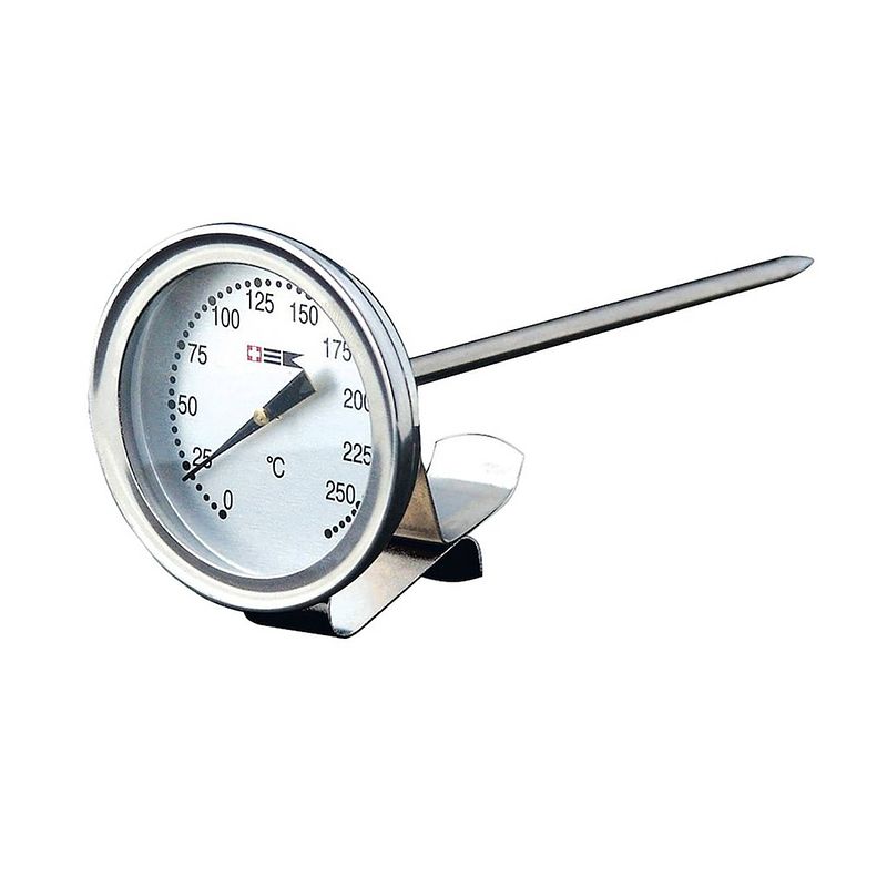 Foto van Bengt ek design mechanische deep fry thermometer - 0-300 graden - zilver