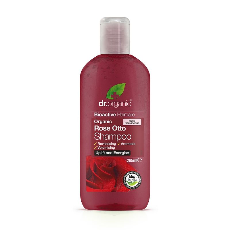 Foto van Dr organic rose otto shampoo