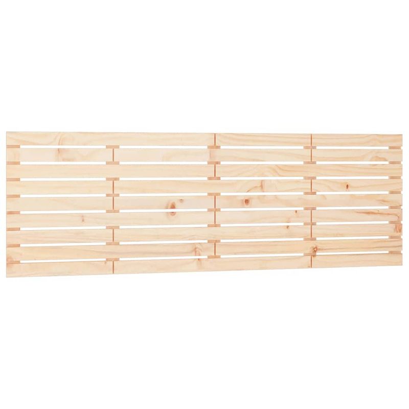 Foto van The living store houten wandhoofdbord - massief grenenhout - 206 x 3 x 63 cm - klassiek design