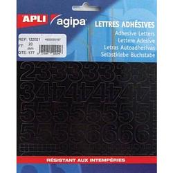 Foto van Agipa etiketten cijfers en letters letterhoogte 20 mm, 177 cijfers
