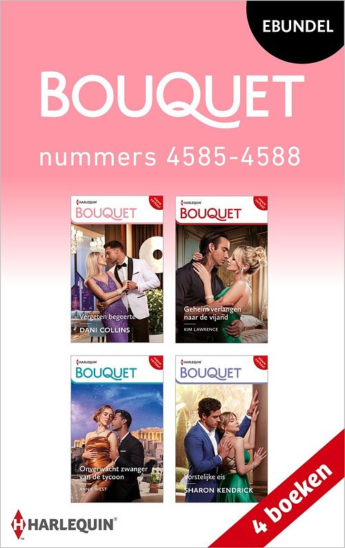 Foto van Bouquet e-bundel nummers 4585 - 4588 - dani collins, kim lawrence, annie west, sharon kendrick - ebook