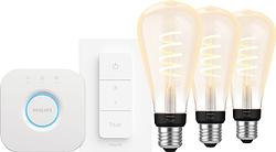 Foto van Philips hue filament white ambiance edison xl 3-pack startpakket