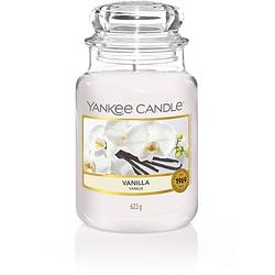 Foto van Yankee candle geurkaars large vanilla - 17 cm / ø 11 cm