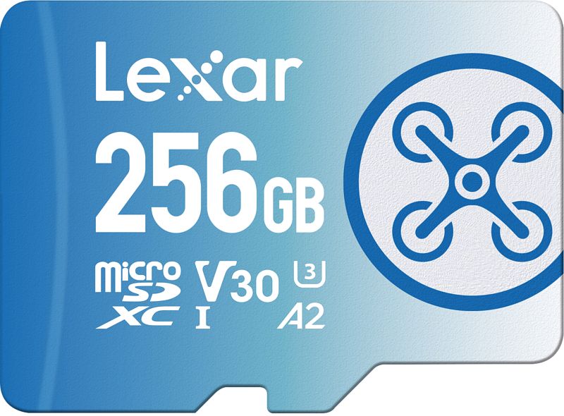 Foto van Lexar fly 256gb microsdxc 160mb/s