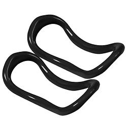 Foto van Nordfalk yoga / pilates ring 23 cm - fitness stretch ring - 2 stuks - zwart