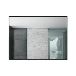 Foto van Badplaats spiegel concave 80 x 60 cm - zwart
