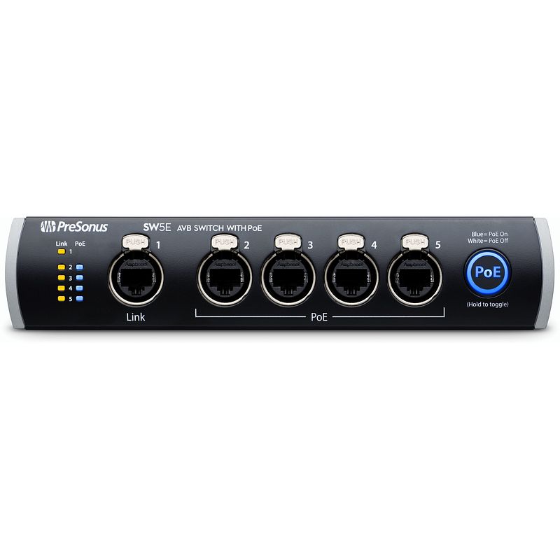 Foto van Presonus sw5e 5-poort avb switch met poe