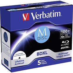 Foto van Verbatim 43834 m-disc blu-ray 100 gb 1 stuk(s) jewelcase bedrukbaar