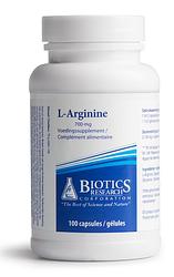 Foto van Biotics l-arginine 700 mg capsules