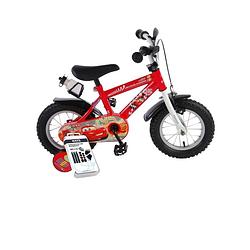 Foto van Volare kinderfiets disney cars - 12 inch - doortrapper - met bidonhouder - inclusief ways bandenplakset