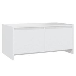 Foto van Vidaxl salontafel 90x50x41,5 cm spaanplaat wit