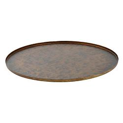 Foto van Ptmd cars brass antique iron tray round m