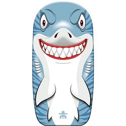 Foto van Bodyboard haai - kunststof - lichtblauw/wit - 82 x 46 cm - bodyboard