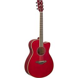 Foto van Yamaha fsc-ta ruby red transacoustic elektrisch-akoestische gitaar